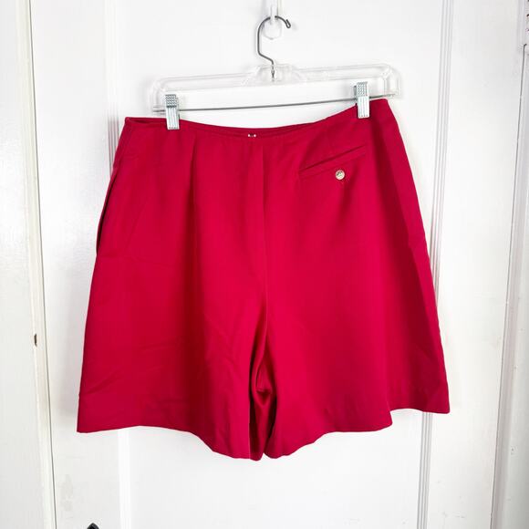 VTG Talbots Petites Red Schoolgirl Skort Preppy Bold Classic Academia NEW 14 - Picture 12 of 13